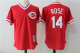 Men's Mitchell and Ness Cincinnati Reds #14 Pete Rose Red MLB Jersey