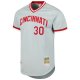 Men's Cincinnati Reds Ken Griffey Jr. Mitchell & Ness Gray 2004 Cooperstown Collection Throwback Jersey