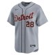 Men's Detroit Tigers Javier Baez Nike Gray Road Limited Player Jersey