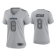 Women's Dallas Cowboys Troy Aikman Gray Atmosphere Fashion Game Jersey