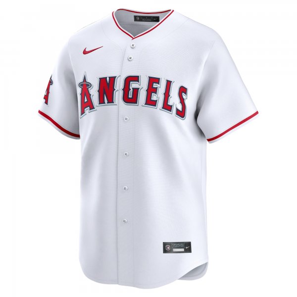 Men's Los Angeles Angels  Nike White 2024 Jackie Robinson Day Home Limited Jersey