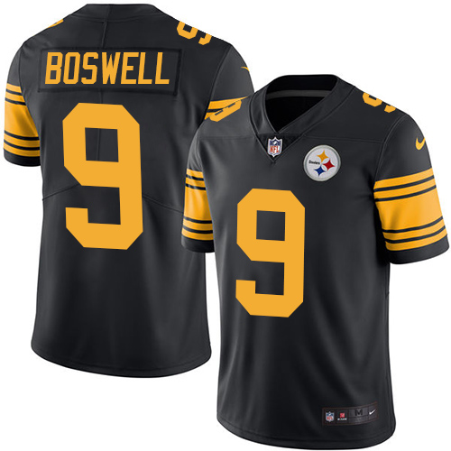 Men's Nike Pittsburgh Steelers #9 Chris Boswell Limited Black NFL Rush Vapor Untouchable Jersey