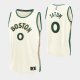 Youth Boston Celtics #0 Jayson Tatum City Edition 2023-24 Jersey - Cream