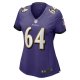 Women's Baltimore Ravens Tyler Linderbaum Nike Purple Player Game Jersey