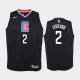 Youth Nike Los Angeles Clippers #2 Kawhi Leonard Statement Black NBA Jersey