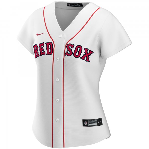 Women's Boston Red Sox Nike White Home Replica Custom Jersey