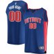 Men's Detroit Pistons Fanatics Blue Fast Break Custom Replica Jersey - Icon Edition