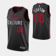 2023-24 City Edition Miami Heat #00 Custom Black Swingman Jersey