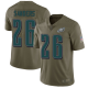 Philadelphia Eagles #26 Miles Sanders Olive Men's Stitched NFL Limited 2017 Salute To Service Jersey