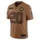 Men's New York Jets Breece Hall Nike Brown 2023 Salute To Service Limited Jersey