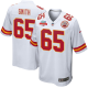 Trey Smith #65 Kansas City Chiefs Super Bowl LVII Champions 3 Stars Men's Game White NFL Jersey