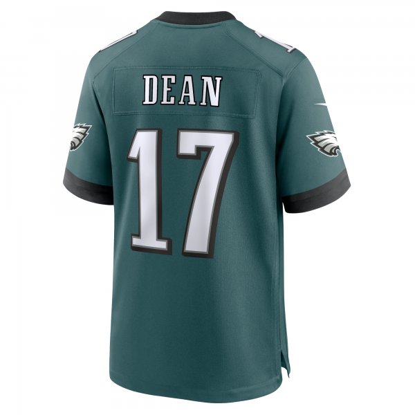 Men's Philadelphia Eagles Nakobe Dean Nike Midnight Green Team Game Jersey