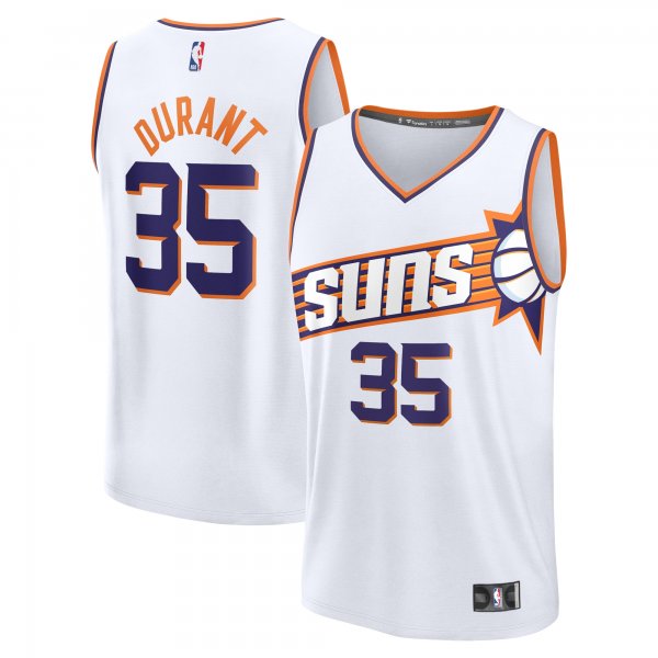 Men's Phoenix Suns Kevin Durant Fanatics White Fast Break Replica Player Jersey - Association Edition