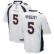 Men's Denver Broncos #5 Randy Gregory Game White Jersey