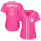 Houston Astros #2 Alex Bregman Pink Fashion Women's Stitched MLB Jersey