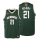 Youth Milwaukee Bucks #21 Jrue Holiday 2021 NBA Finals Green Jersey