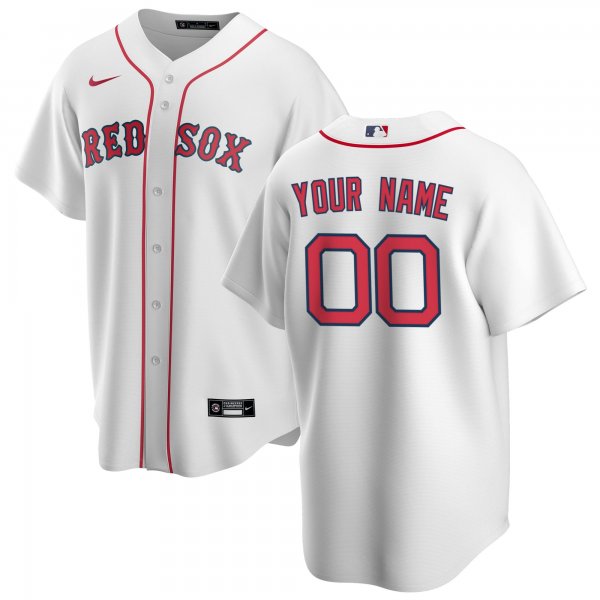 Youth Boston Red Sox Nike White Home Replica Custom Jersey