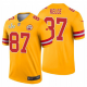 Men's Kansas City Chiefs Travis Kelce Gold 2021 Super Bowl LV Jersey