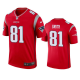 Men's New England Patriots #81 Jonnu Smith Red Inverted Legend Jersey