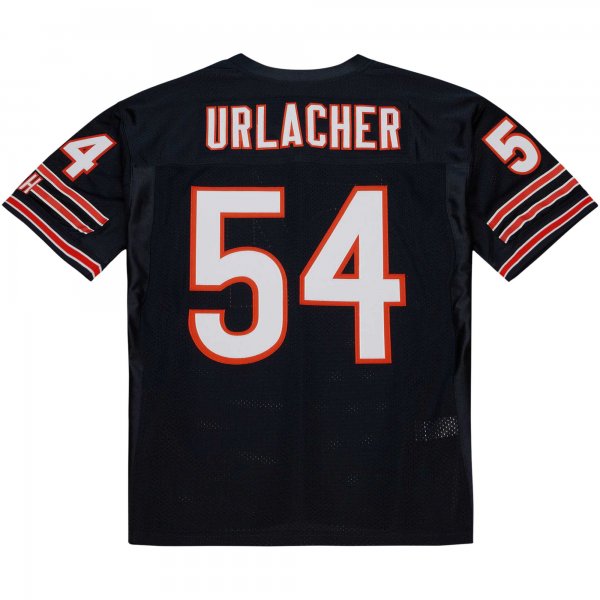 Men's Chicago Bears 2003 Brian Urlacher Mitchell & Ness Navy Throwback Retired Player Jersey