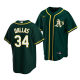 Men's Oakland Athletics #34 Micah Dallas 2022 MLB Draft Green Alternate Jersey