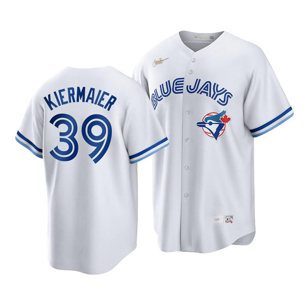 Men's Toronto Blue Jays #39 Kevin Kiermaier Cooperstown Collection White Home Jersey