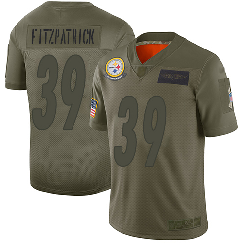 Pittsburgh Steelers #39 Minkah Fitzpatrick Camo Men's Stitched NFL Limited 2019 Salute To Service Jersey