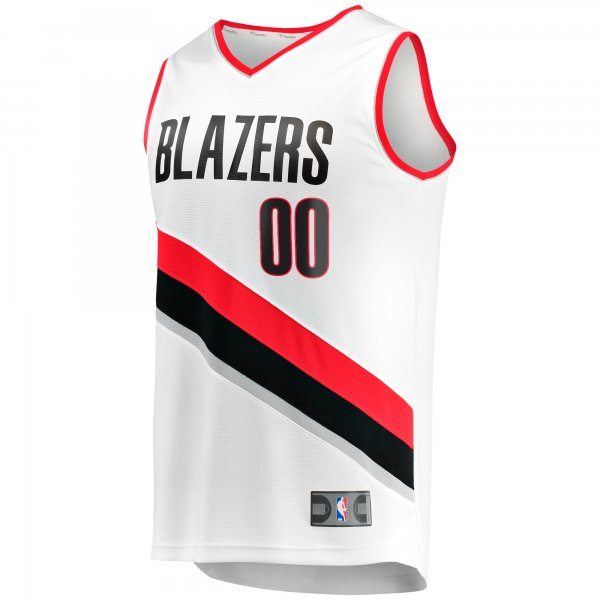 Men's Portland Trail Blazers Fanatics White Fast Break Custom Replica Jersey - Association Edition