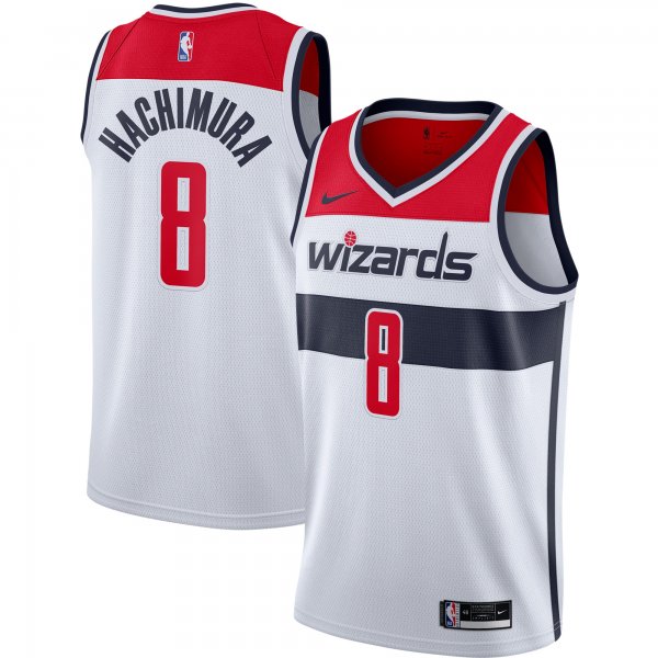 Men's Washington Wizards Rui Hachimura Nike White 2020/21 Swingman Jersey - Association Edition