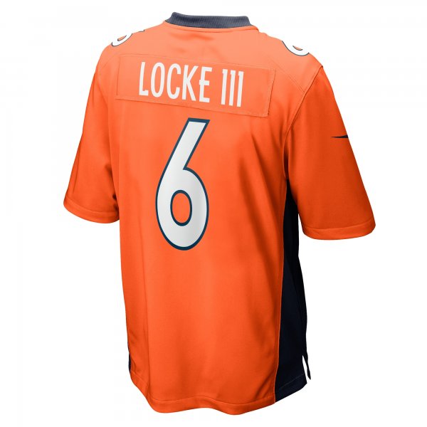 Men's Denver Broncos P.J. Locke Nike Orange Game Player Jersey