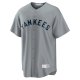 Men's New York Yankees Babe Ruth Nike Gray Road Cooperstown Collection Player Jersey