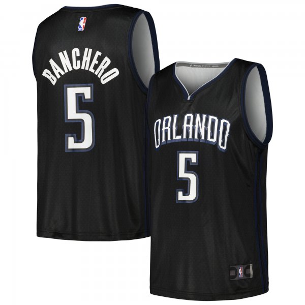 Men's Orlando Magic Paolo Banchero Fanatics Black Fastbreak Jersey - City Edition