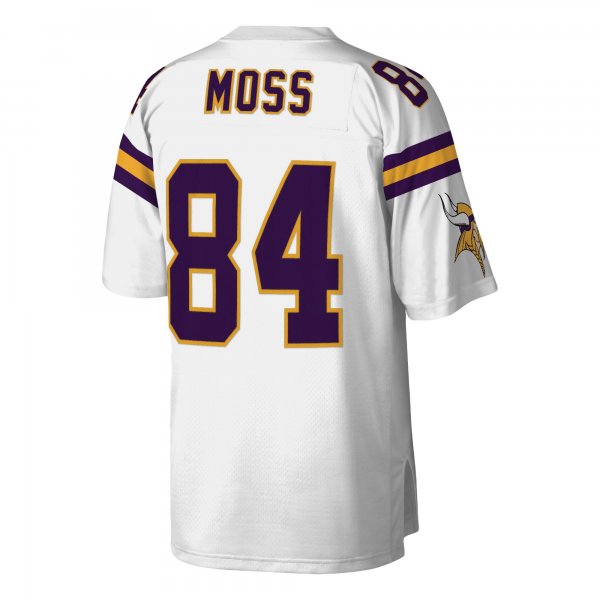 Men's Minnesota Vikings Randy Moss Mitchell & Ness White Legacy Replica Jersey