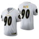 Pittsburgh Steelers #90 T. J. Watt White Men's Stitched NFL Limited Golden Edition Jersey