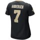 Women's New Orleans Saints Morten Andersen Nike Black Game Retired Player Jersey