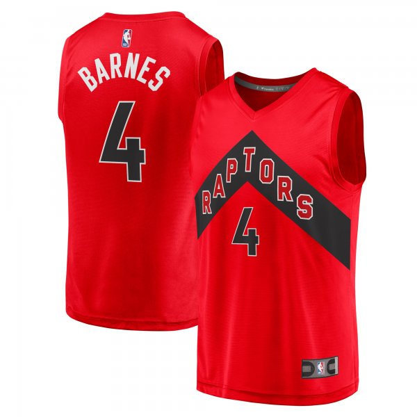 Youth Toronto Raptors Scottie Barnes Fanatics Red Fast Break Replica Jersey - Icon Edition