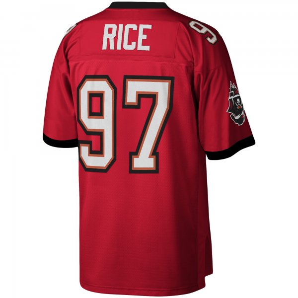 Men's Tampa Bay Buccaneers Simeon Rice Mitchell & Ness Red Legacy Replica Jersey