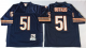 MitchellAndNess Chicago Bears #51 Dick Butkus Blue Small No. Throwback Stitched NFL Jersey