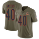 Men's Nike Chicago Bears #40 Gale Sayers Olive Stitched NFL Limited 2017 Salute To Service Jersey