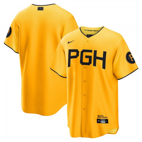 Men's Pittsburgh Pirates  Nike Gold City Connect Replica Jersey