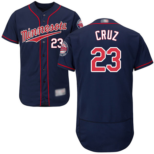 Minnesota Twins #23 Nelson Cruz Navy Blue Flexbase Collection Stitched MLB Jersey