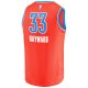 Youth Oklahoma City Thunder Gordon Hayward Fanatics Orange Fast Break Replica Player Jersey - Statement Edition