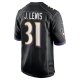 Men's Baltimore Ravens Jamal Lewis Nike Black Retired Player Jersey