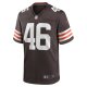 Men's Cleveland Browns Don Fleming Nike Brown Retired Player Jersey