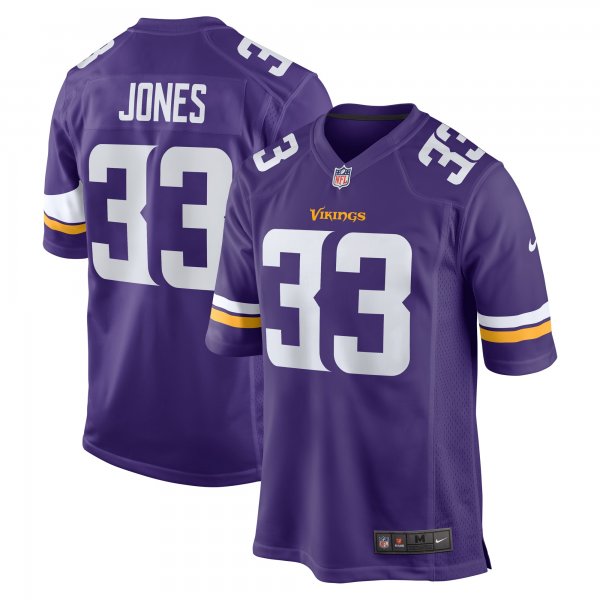 Men's Minnesota Vikings Aaron Jones Nike Purple Game Player Jersey