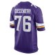 Men's Minnesota Vikings David Quessenberry Nike  Purple Team Game Jersey