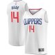 Youth LA Clippers Terance Mann Fanatics White Fast Break Player Jersey - Association Edition