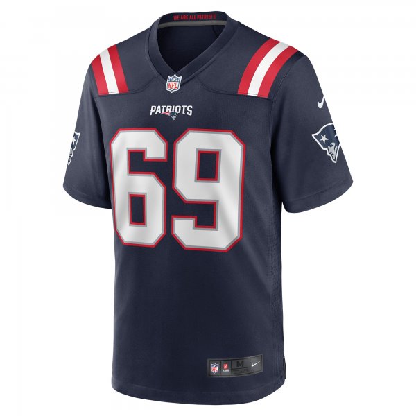 Men's New England Patriots Cole Strange Nike Navy Player Game Jersey