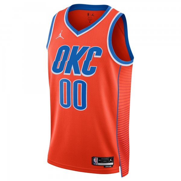 Unisex Oklahoma City Thunder Jordan Brand Orange 2022/23 Swingman Custom Jersey - Statement Edition