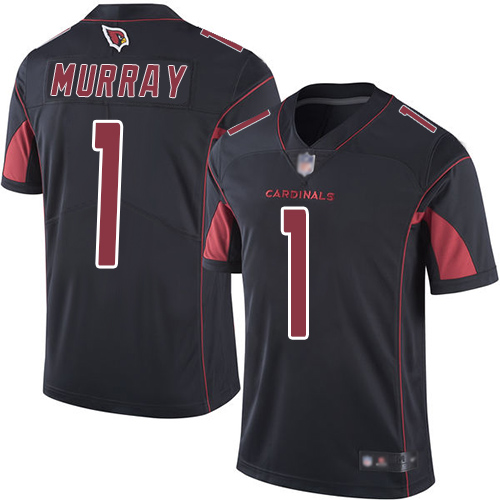 Arizona Cardinals #1 Kyler Murray Black Men's Stitched Nike NFL Limited Rush Jersey